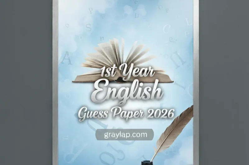1st Year English Guess Paper 2026 Download in PDF