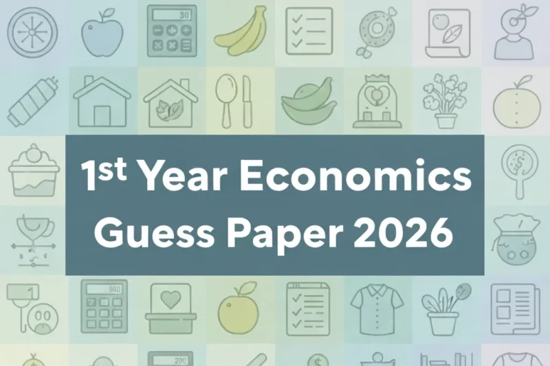1st Year Home Economics Guess Paper 2026
