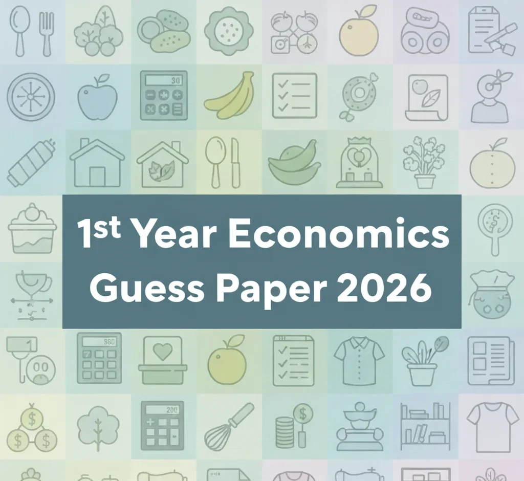 1st Year Home Economics Guess Paper 2026