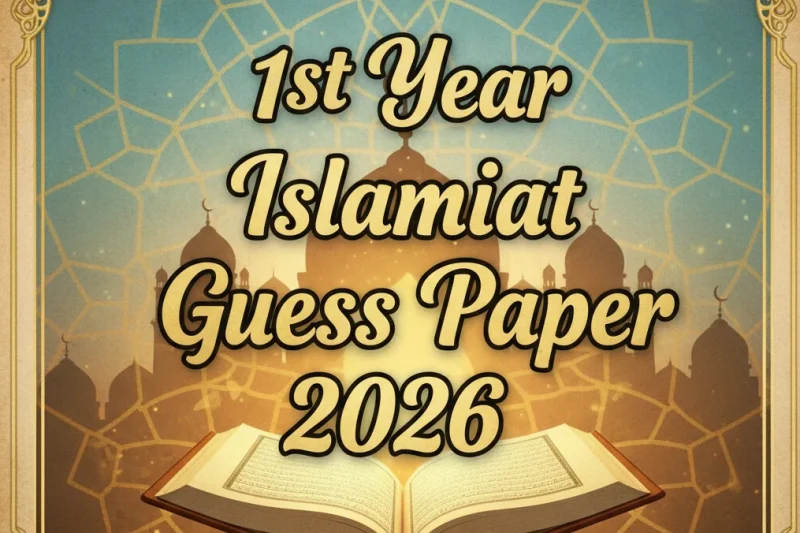 1st Year Islamiat Guess Paper 2026 Download in PDF