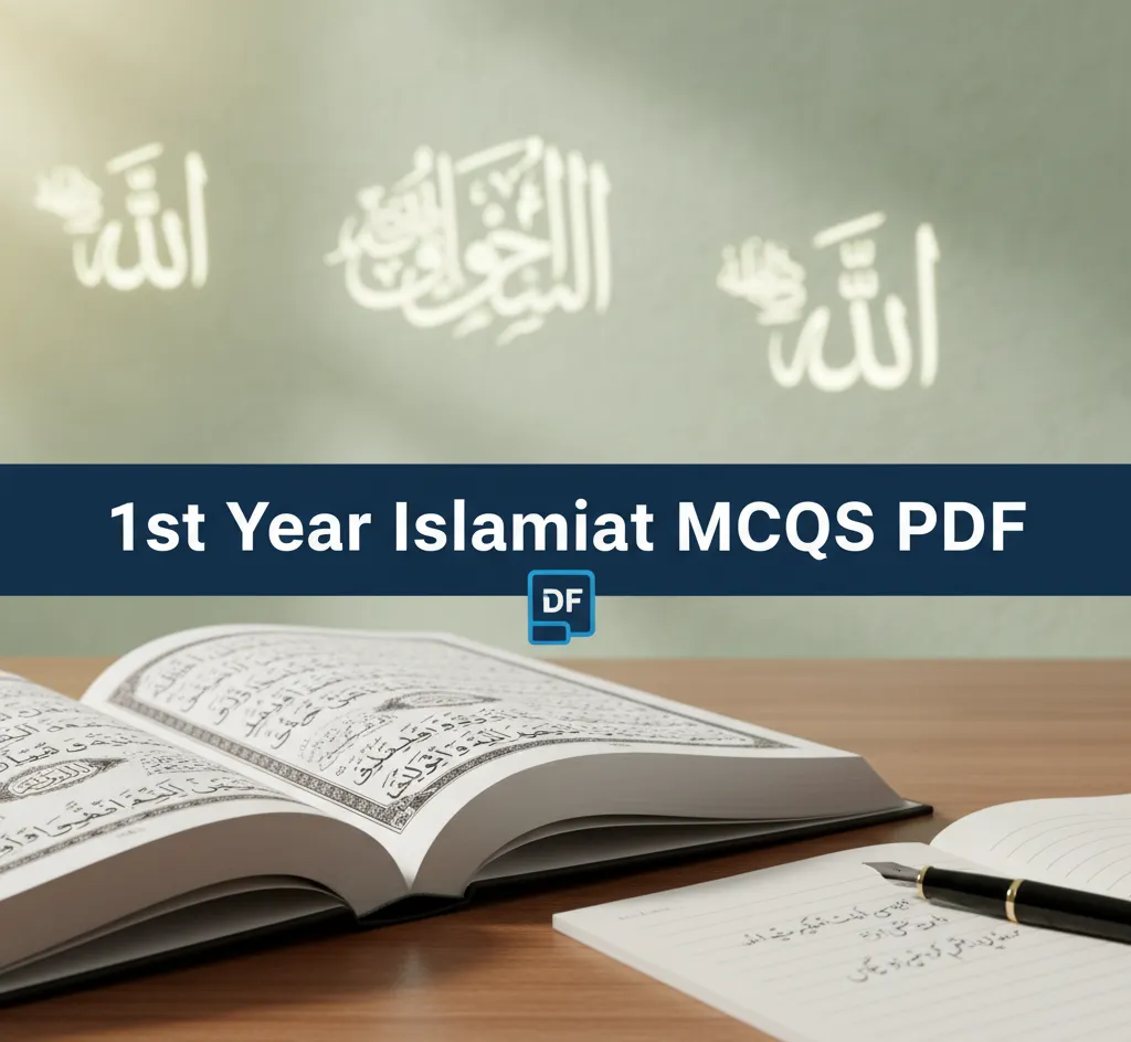 1st year islamiat mcqs pdf