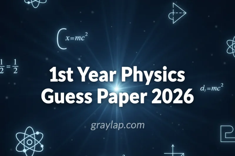 1st Year Physics Guess Paper 2026 Download in PDF