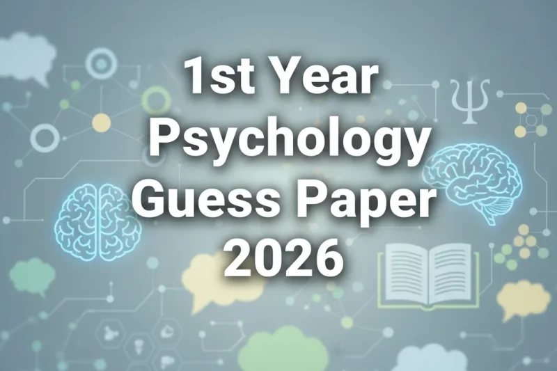 1st Year Psychology Guess Paper 2026 | All Punjab Boards