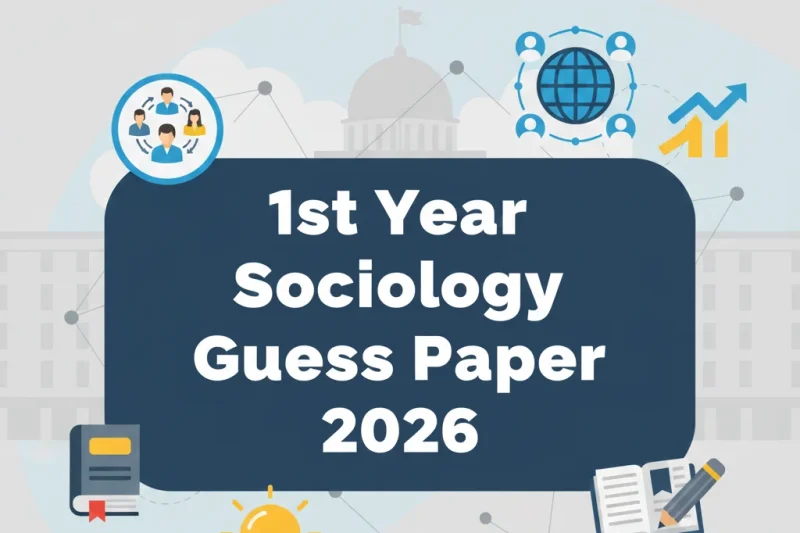 1st Year Sociology Guess Paper 2026 | All Punjab Boards