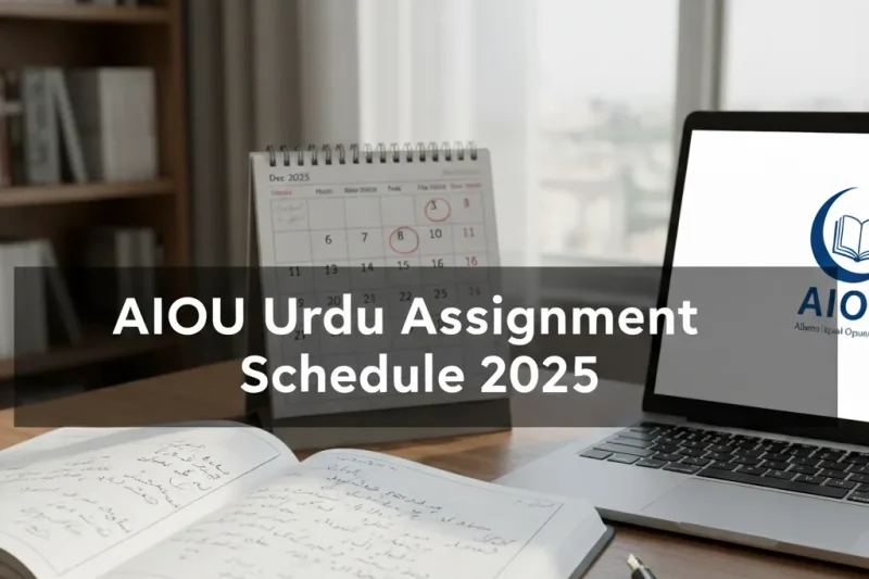 AIOU Urdu Assignment Schedule 2025 – Complete Guide for Allama Iqbal Open University Students