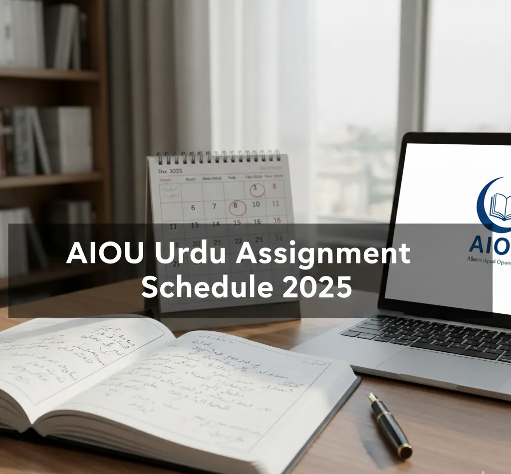 AIOU Urdu Assignment Schedule 2025