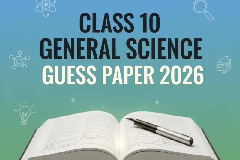Class 10 General Science Guess Paper 2026   All Punjab Boards
