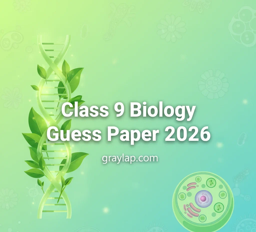 Excellent Class 9 Biology Guess Paper 2026 Ultimate Study Guide (PDF Download for All Boards)