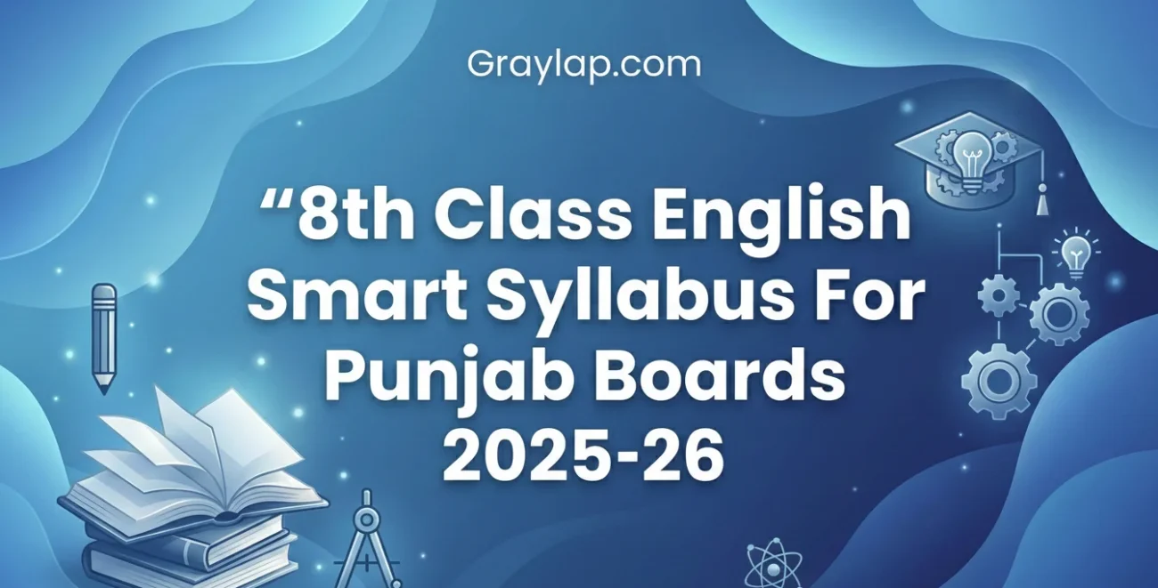 8th Class English Smart Syllabus